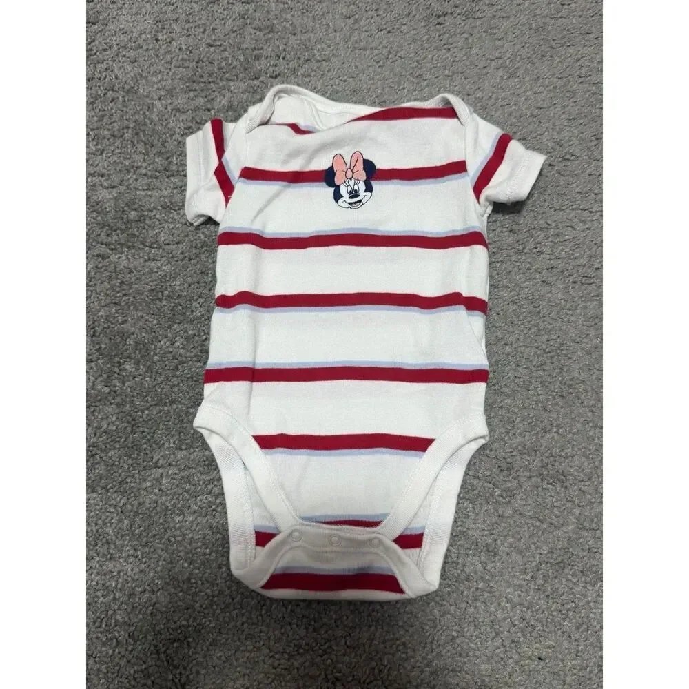 Old Navy Disney Money Mouse Embroidered Onsie Baby Girls 9 Month